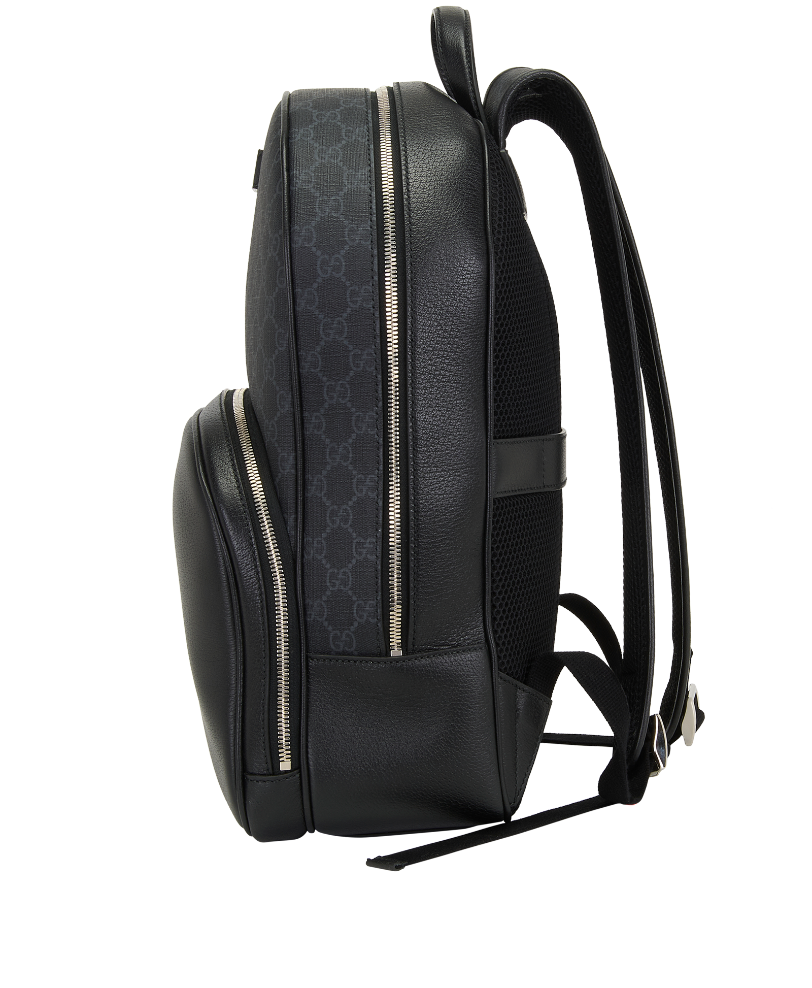 GG Backpack, &pound;750, Handbags, Black, Canvas/Leather, Bottom view